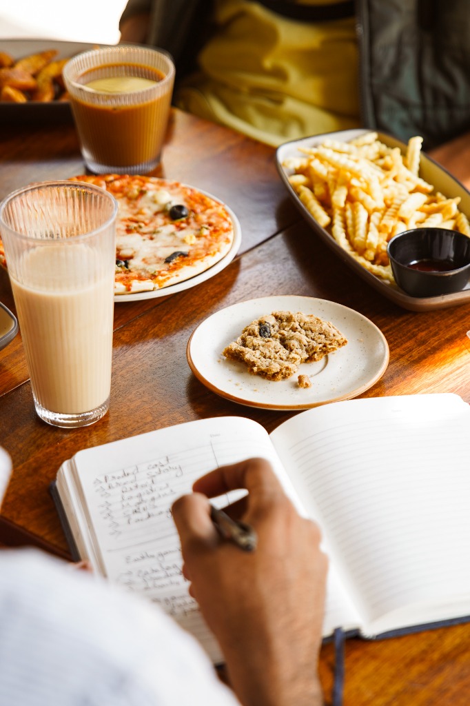 Aesthetic latte art and menu