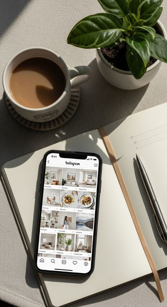 Creative content planning and moodboarding